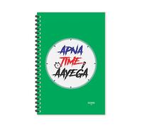 ESCAPER Apna Time Aayega Hindi Quotes Diary Lined - A5 Size - 8.5 x 5.5 Inch Slogan Diary, Quotes on Diary, Funny Quotes Diary, Diary for Office, Diary for Gift