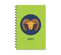 ESCAPER Aries Designer Zodiac Diary, Ruled - A5 Size - 8.5 x 5.5 inches Zodiac Sign Diary, Zodiac Notebook, Astrology Diary, Horoscope Diary, Diary Notepad, Diary for Gift