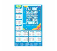 ESCAPER Motivational Wall Calendar 2026 (45x30 cm), 300 GSM Paper, Self-Adhesive New Year Wall Calendar with Inspiring Quotes for Office, Students and Home Decor