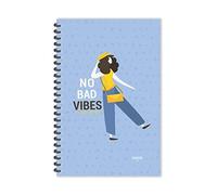 ESCAPER No Bad Vibes Motivational Diary (Lined - A5 Size) | Motivational Diary for Girls Stylish | Motivational Diary for Boys | Motivational Diary for Men | Motivational Journal