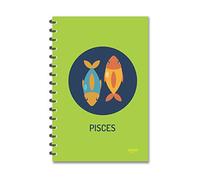 ESCAPER Pisces Designer Zodiac Diary, Ruled - A5 Size - 8.5 x 5.5 inches Zodiac Sign Diary, Zodiac Notebook, Astrology Diary, Horoscope Diary, Diary Notepad, Diary for Gift