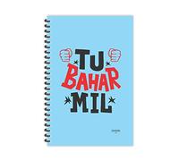 ESCAPER Tu Bahar Mil Hindi Quotes Diary Lined - A5 Size - 8.5 x 5.5 Inch Slogan Diary Quotes on Diary Funny Quotes Diary 2024 Diary for Office Diary for Gift