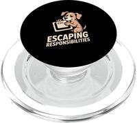 Escaping Responsibilities Dog Lover PopSockets PopGrip for MagSafe