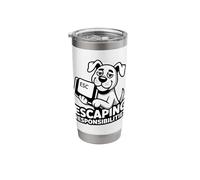 Escaping Responsibilities Dog Lover Stainless Steel Insulated Tumbler