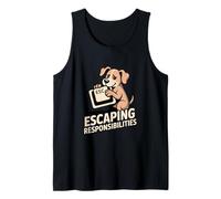 Escaping Responsibilities Dog Lover Tank Top