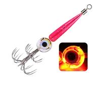Esche per Calamari in Salata, ABS 9.5 cm | per Calamari Con Luce LED Impermeabile, Gancio Leggero Con Esca Elettronica | Kit Gancio per Subacquea