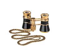Eschenbach glamour black 3x25 opera binoculars for adults with chain