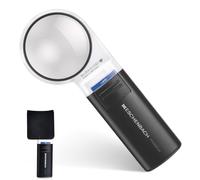 Eschenbach Magnifying glasses mobilux LED, 24dpt, 6X Ø 58mm | Three colour filters allow for individual adaptation of lighting to the environment and viewing needs