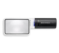ESCHENBACH Optics Magnifying Glass Handheld Magnifier with LED Lighting MobiluxLED Magnification: 3X Lens Size: 90 x 54 mm