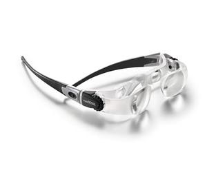 Eschenbach Optik MaxDetail magnifying glasses for demanding detailed work with 2X magnification diopter compensation up to ±3 dpt, incl. hard foam case, color - dark gray