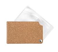 Eschenbach VisoPOCKET Optic Pocket Magnifier with 2.5X Magnification in Credit Card Format with Leather Case (Brown)