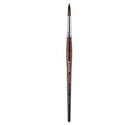 Escoda Artist Brush, Brown Handle, Size 2/0