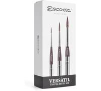ESCODA Set 3 Watercolor Brushes - Versàtil Professional Travel Set Kolinsky Synthetic Hair Handmade in Barcelona