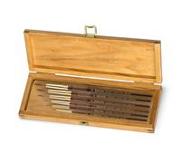 Escoda : Wooden Box Set : Reserva : Kolinsky-Tajmyr : Series 1200 : Set of 6