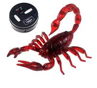 Escomdp Realistic RC Scorpion Remote Control Animal Car Electronic Scary Prank Toy Halloween Kids Birthday Gift (Red)