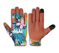 Escort Tools Ladies Leather Gardening Work Gloves Thorn Proof, Touch Screen, Multipurpose, Breathable High Dexterity Mechanic Heavy Duty Safety working Gloves For Women and Men (Short Cuff, M)