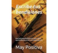 Escribe tus bendiciones: Aqui esta pequeña libreta de raya te da la oportunidad de escribir cuan bendecida eres