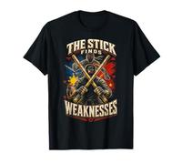 Escrima Arnis Martial Arts The Stick Finds Weakness T-Shirt