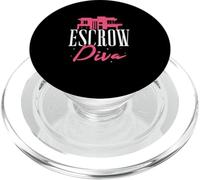 Escrow Diva Funny Escrow Loan Officers Settlement Agents PopSockets PopGrip for MagSafe