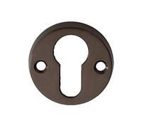 ESCUTCHEON - EURO PROFILE ON FACE FIX ROUND ROSE BGOS (DARK BRONZE MATT)