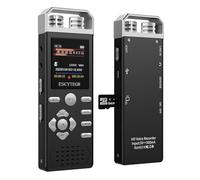 ESCYTEGR 80GB Digital Voice Activated Recorder 1536KBPS Audio Voice Recorder with Playback Recording Device Dictaphone Sound Tape Recorder with Password Protection for Lectures,Meetings