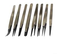 ESD 2A Tweezers with Replaceable Carbon Fiber Tips, High Temperature Resistance (ESD-250)