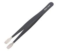 ESD-34A Stainless Steel Anti Static Flat Wide Tip Precision Tweezers for Crafts, Stamp Tweezers Philately Collector Tongs