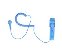 ESD Wrist Strap Reusable Anti Static Bracelet with Extendable Grounding Wire Long Cord for Electronics Repair PC Building Computer Maintenance PU Material Stainless Steel (Blue)