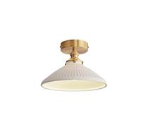 ESDFGYU Chandelier Milky White Ceramic Ceiling Lamp E14 Flush Mount Ceiling Light Japanese Style Indoor Ceiling Light Fixture for Hallway Balcony Entryway Foyer Stairwell Aisle Loft Restaurant (Colo