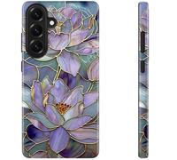 Esdot for Samsung Galaxy S26 Plus Case - Wireless Charging Compatible - Dual-Layer Soft Silicone + Hard Shell - Wildflower Design - Protective Phone Cover for Women Girls - Abstract Lotus