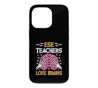 ESE Teacher Love Brains Funny Halloween School Case for iPhone 13 Pro