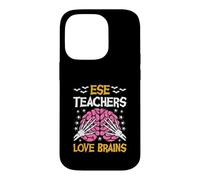 ESE Teacher Love Brains Funny Halloween School Case for iPhone 14 Pro