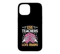 ESE Teacher Love Brains Funny Halloween School Case for iPhone 15