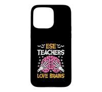 ESE Teacher Love Brains Funny Halloween School Case for iPhone 15 Pro Max