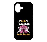 ESE Teacher Love Brains Funny Halloween School Case for iPhone 16