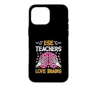 ESE Teacher Love Brains Funny Halloween School Case for iPhone 16 Pro Max