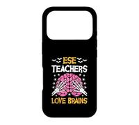 ESE Teacher Love Brains Funny Halloween School Case for iPhone 17 Pro