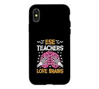 ESE Teacher Love Brains Funny Halloween School Case for iPhone X/XS