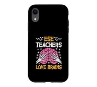 ESE Teacher Love Brains Funny Halloween School Case for iPhone XR