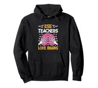 ESE Teacher Love Brains Funny Halloween School Pullover Hoodie