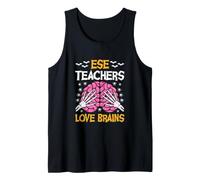 ESE Teacher Love Brains Funny Halloween School Tank Top