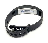 eSeasonGear VB80 12 Alarm Vibrating Watch, Silent Vibration Shake Wake ADHD Medication Reminder, Black-Large-B2, Small 4.5-7.5"/11-19cm; Large 6.5-8.5"/16-21cm, Modern