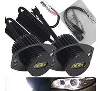 Eseastar E90 E91 Angel Eyes LED Marker Bulbs 80W 6000K White with Canbus Error Free for Daytime Running Light Headlight, 2 Pack