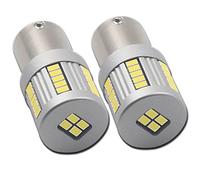 Eseastar S25 BA15S P21W 1156 LED Bulbs White 6000K Built in Resistor with 34LED-SMD3020 Chip Extremely Bright for Car Side Marker Brake Reverse Backup Daytime Running Light and More, 2 Pack