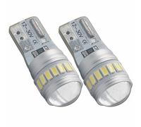 Eseastar T10 W5W 194 168 161 12961 501 LED Bulbs 6000K White 12V-24V Extremely Bright with Projector For Car Sidelight Backup Interior Dome Number Plate Light, 2 Pack