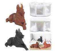 ESEDAGE 3D Animal Mold - Dog, Resin Casting Molds for Candle Making & Home Decor