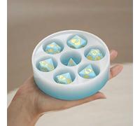 ESEDAGE 7 Cavities Large Dice Box Mold Heart Dice Storage Mold Dice Resin Casting Mold Resin Making Molds Silicone Mold for Candle Home Decorate Mold 3D Animal Mold Candle Making Mold