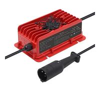 Eseegoo 10 AMP 48 Volts Replacement Golf Cart Battery Charger for 48 Volt Club Car Golf Cart with Round 3 Pin Plug Waterproof IP65