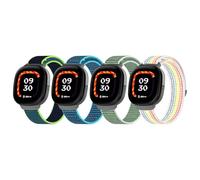 ESeekGo Nylon Bands Compatible with Google Fitbit Ace LTE (2024) for Kids, Breathable Hook & Loop Sport Replacement Straps, Soft Adjustable Colorful Wristband for Boys and Girls