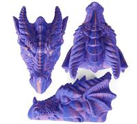 ESEENS Dragon Candle Mold Head Resin Casting Making Molds Silicone for Home Decorate 3D Animal Clay Mold,ehx-dragon-head-rev,(ESEENS)